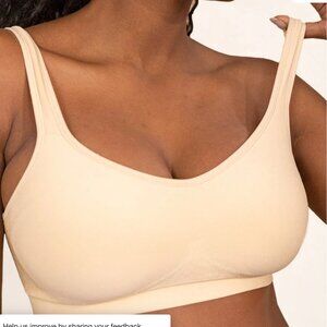 Truekind Comfort Bra, NWT, beige/tan, S
